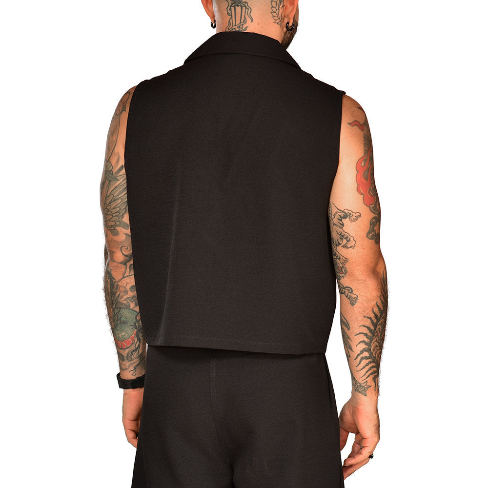 Old money black vest