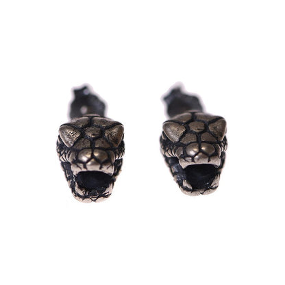 Snake head earring in S925 silver