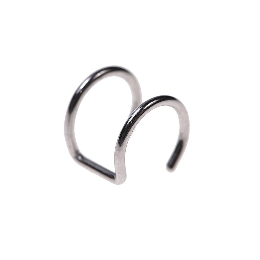 Silver structural earcuff