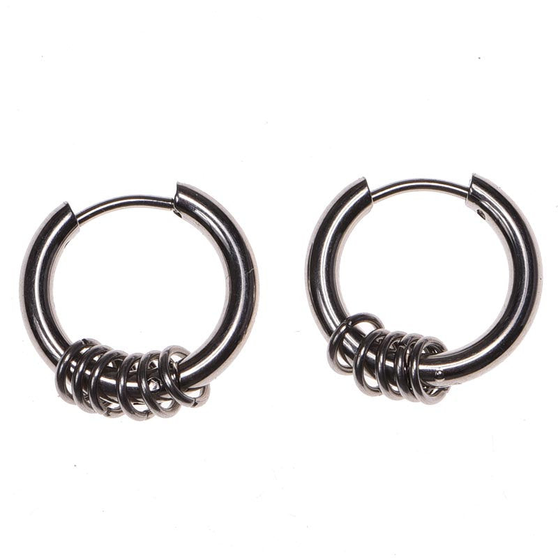 Round hoop earring