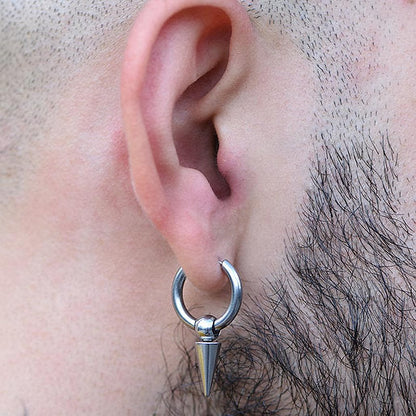 Pike silver earrings