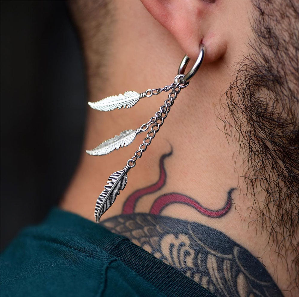Feather earring