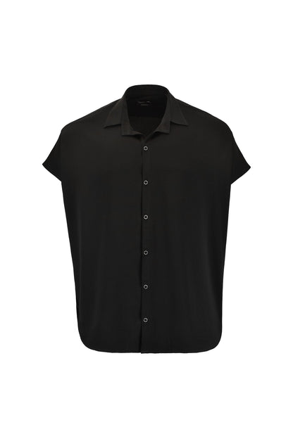 Oversized Batwing black Blouse