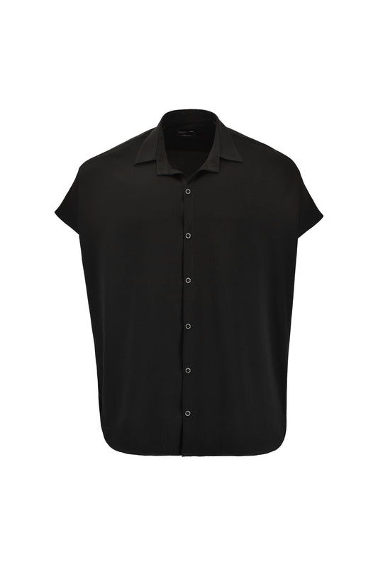 Oversized Batwing black Blouse