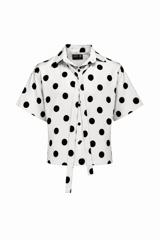Polka Club White Shirt Tie