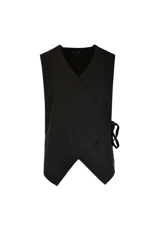 Black Bali Wrap Vest