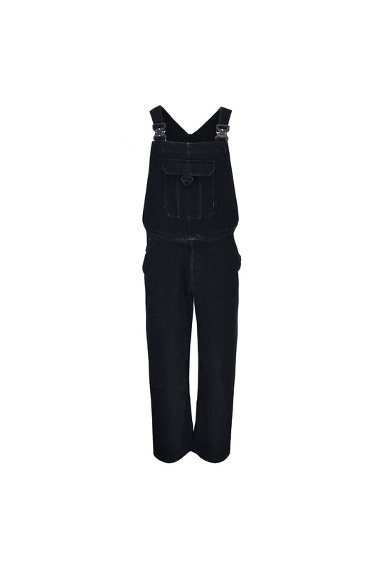 Black Denim Overalls