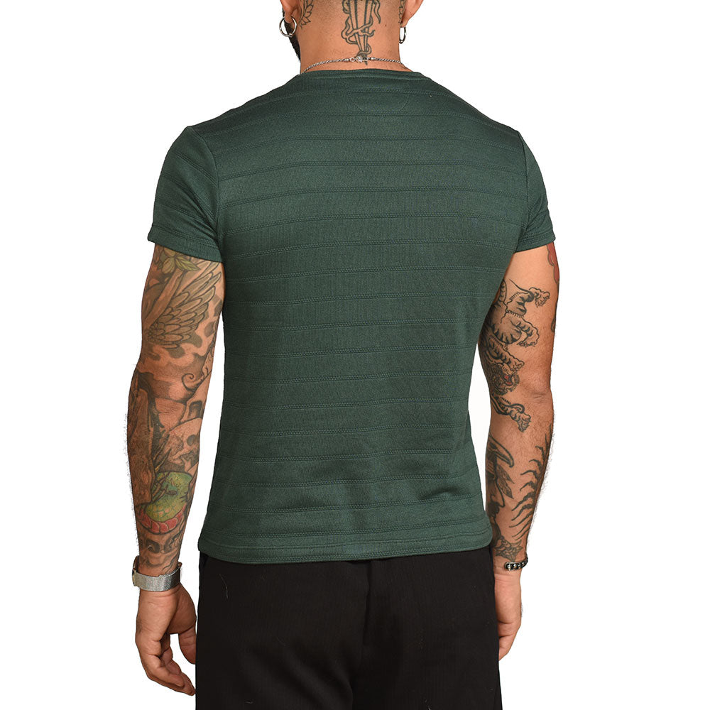 Emerald stripes slim fit t-shirt
