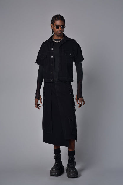 Black cazadora jacket