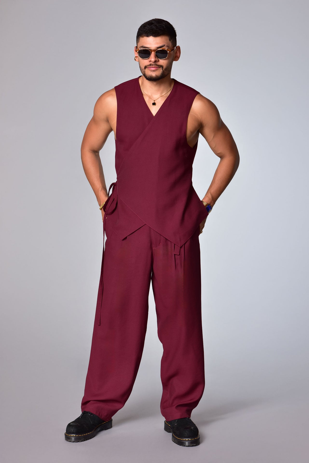 Nudo Vest Burgundy