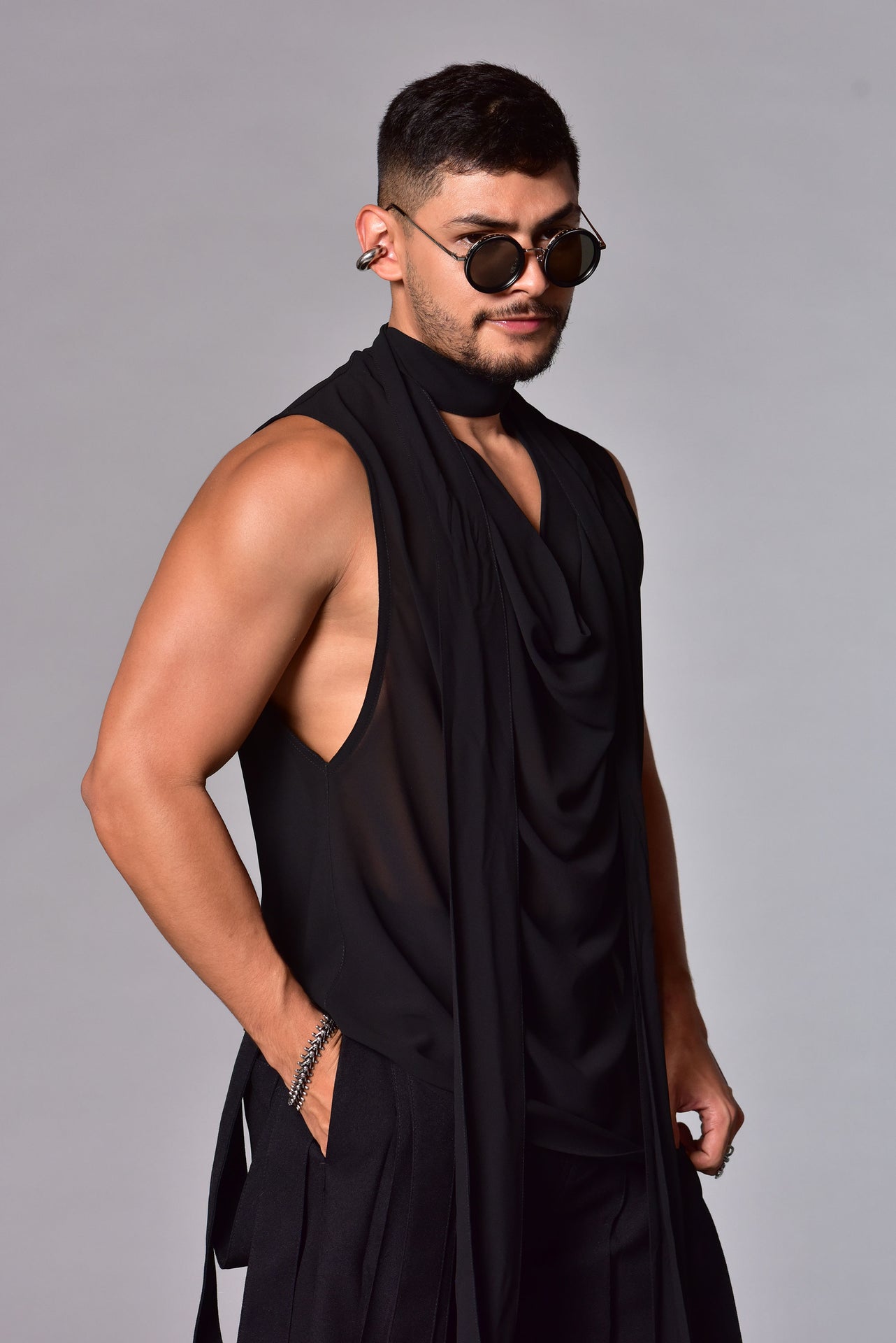 shirt ultra light sheer tie