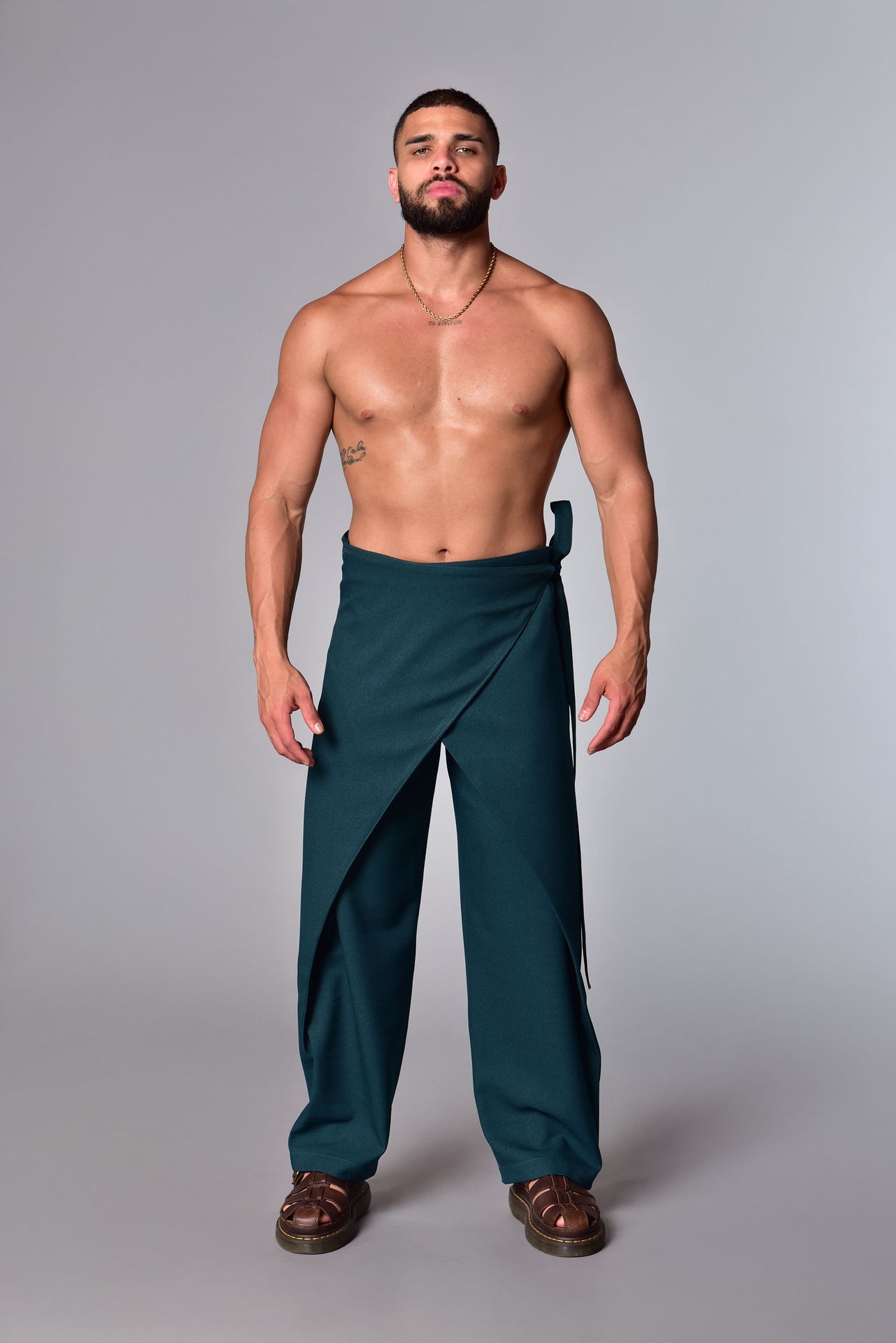 Emerald Origami Layers Pants