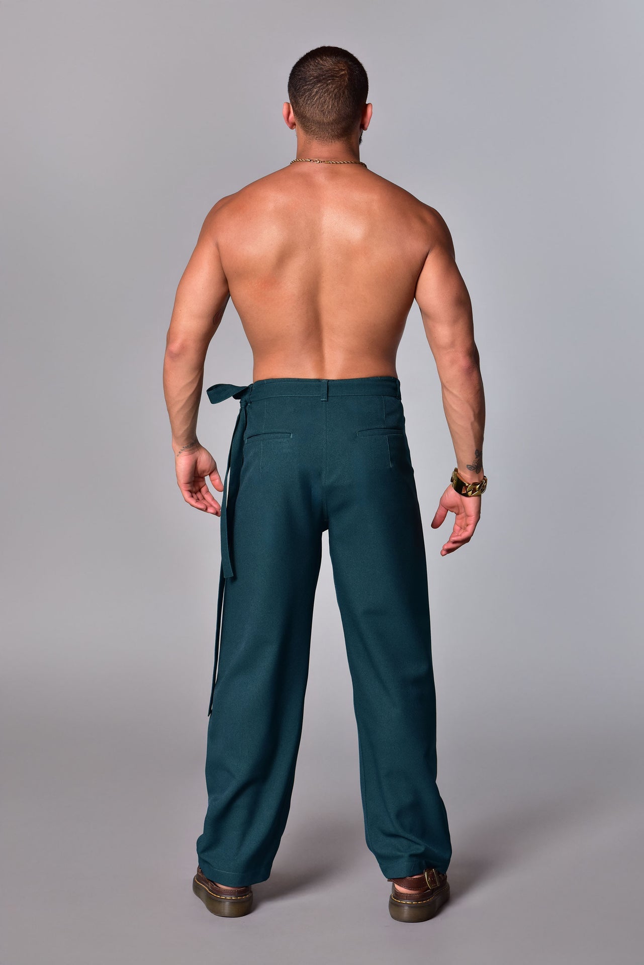 Emerald Origami Layers Pants