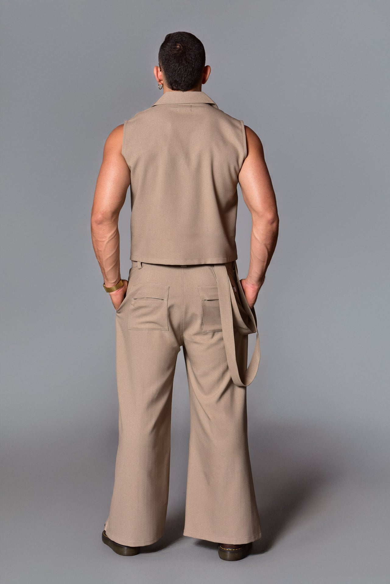 Beige Old Money Vest