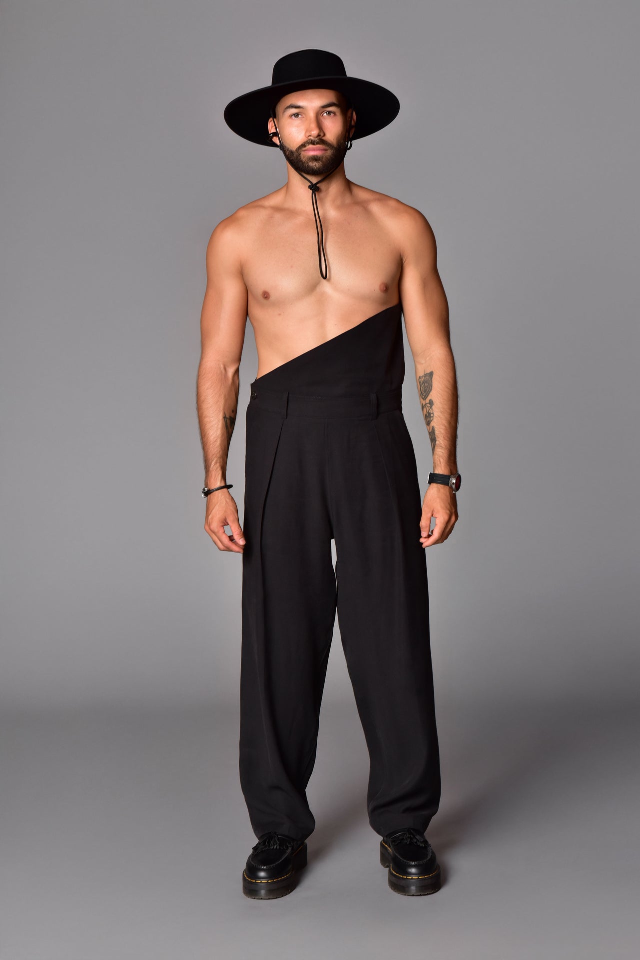 High wave baggy pants