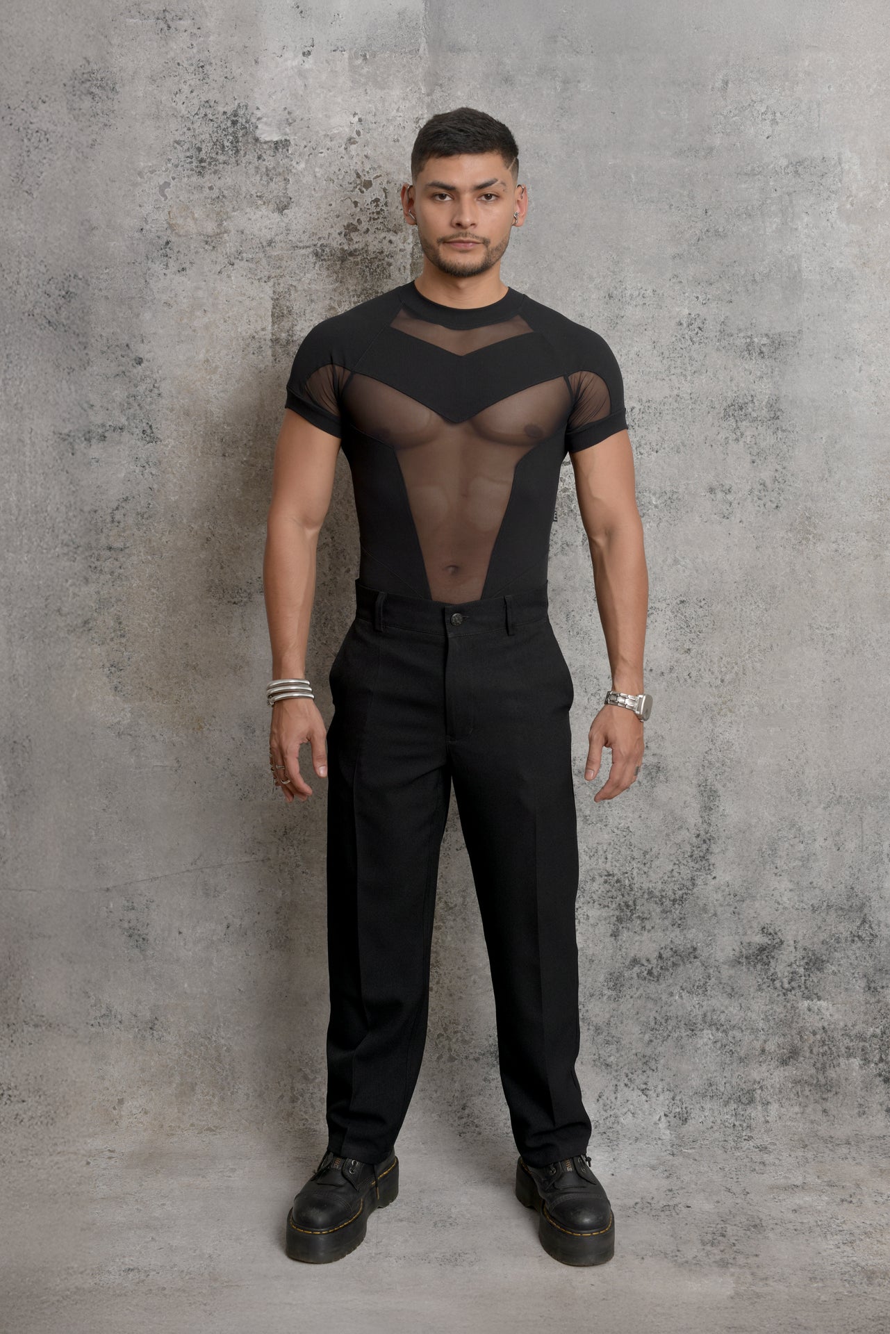 Black loose fit pants