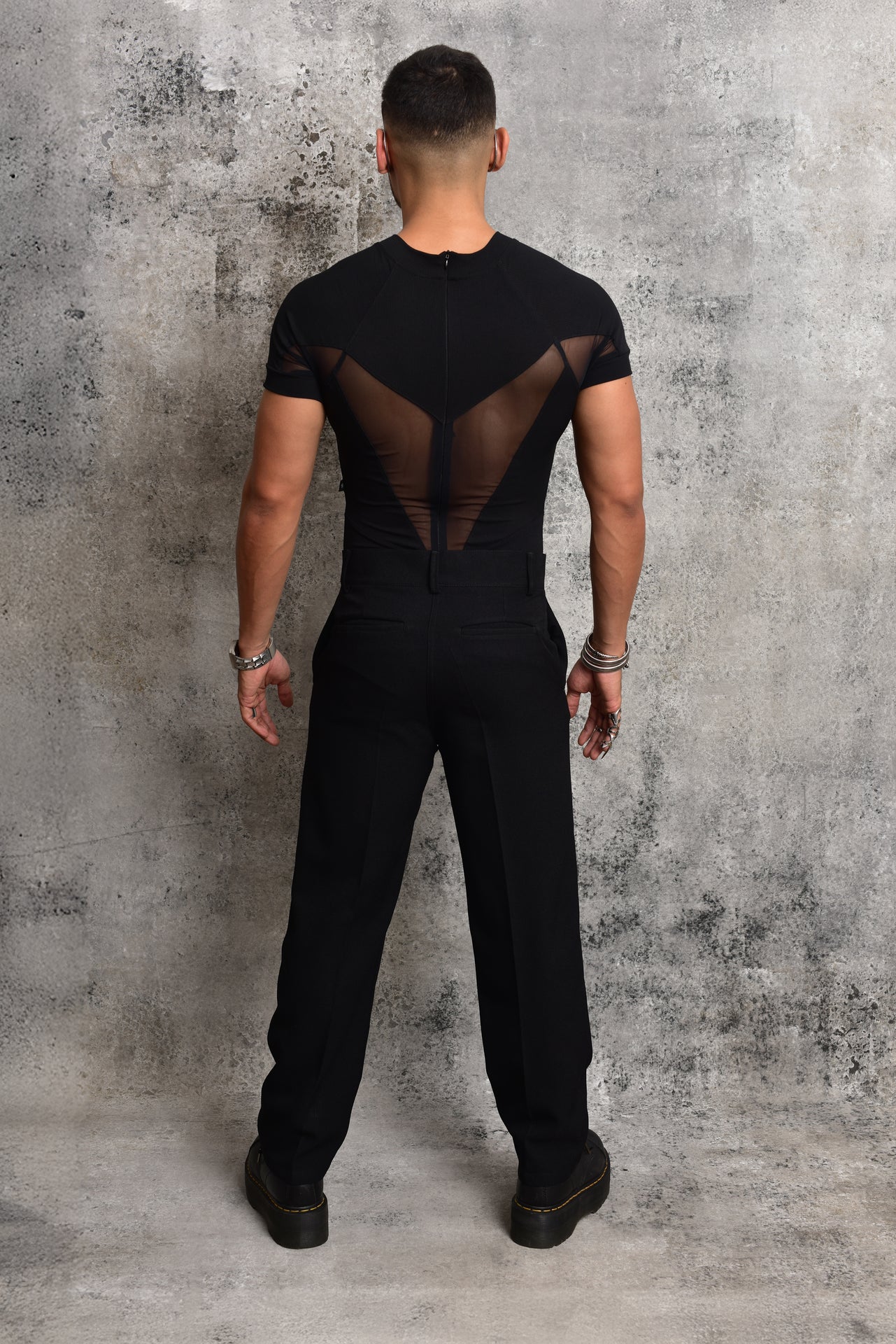 Black loose fit pants