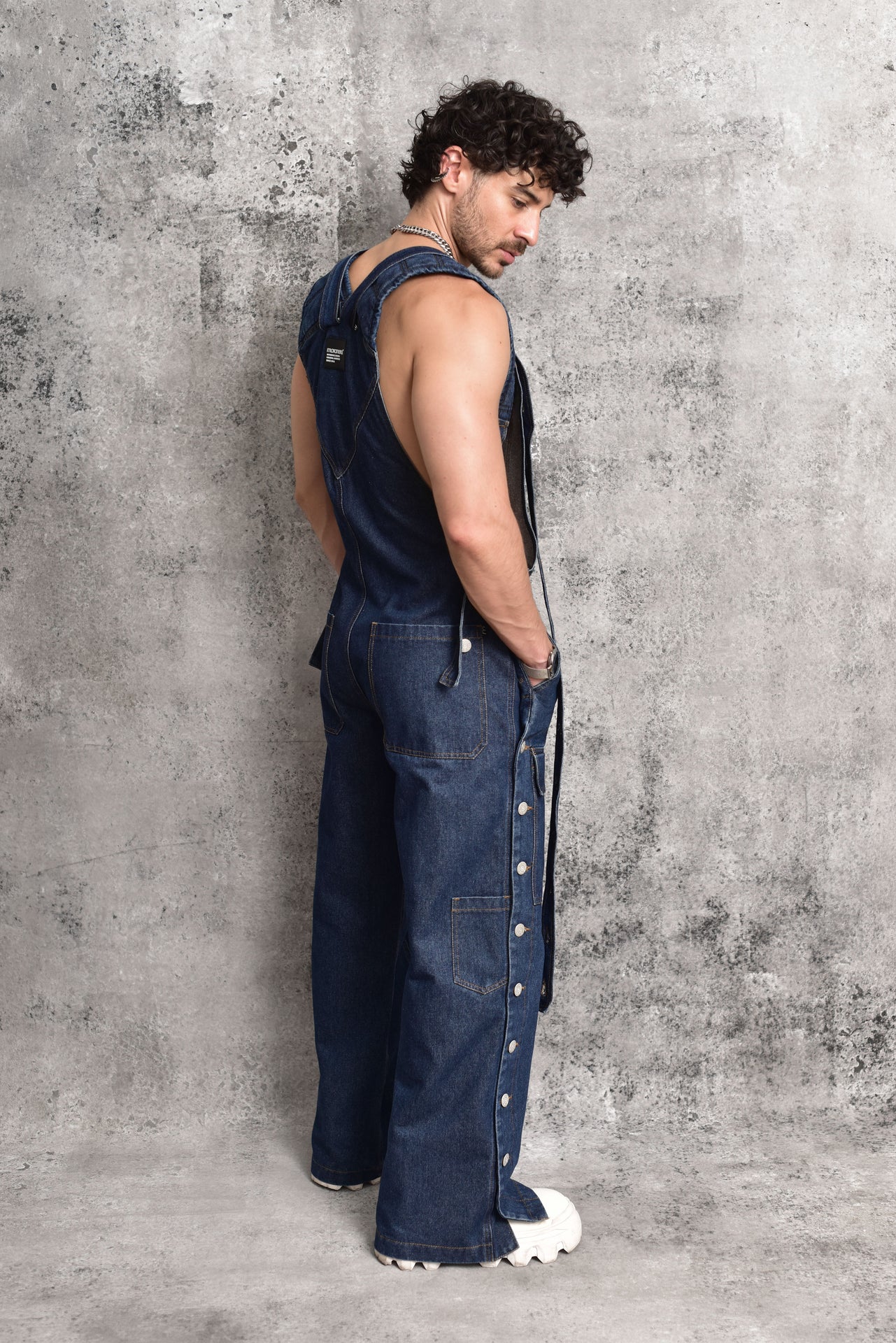Structural Blue Denim Jumpsuit
