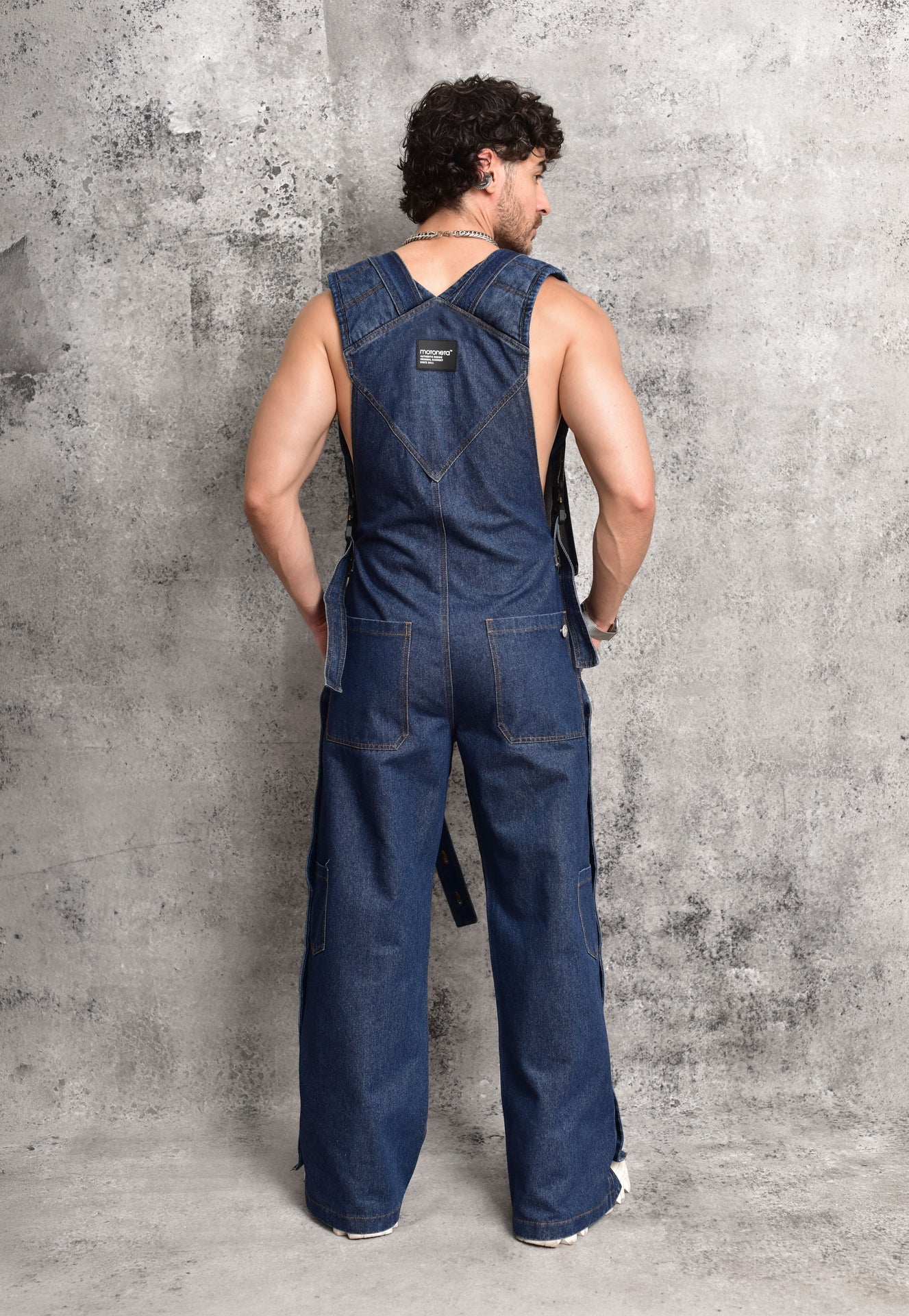 Structural Blue Denim Jumpsuit