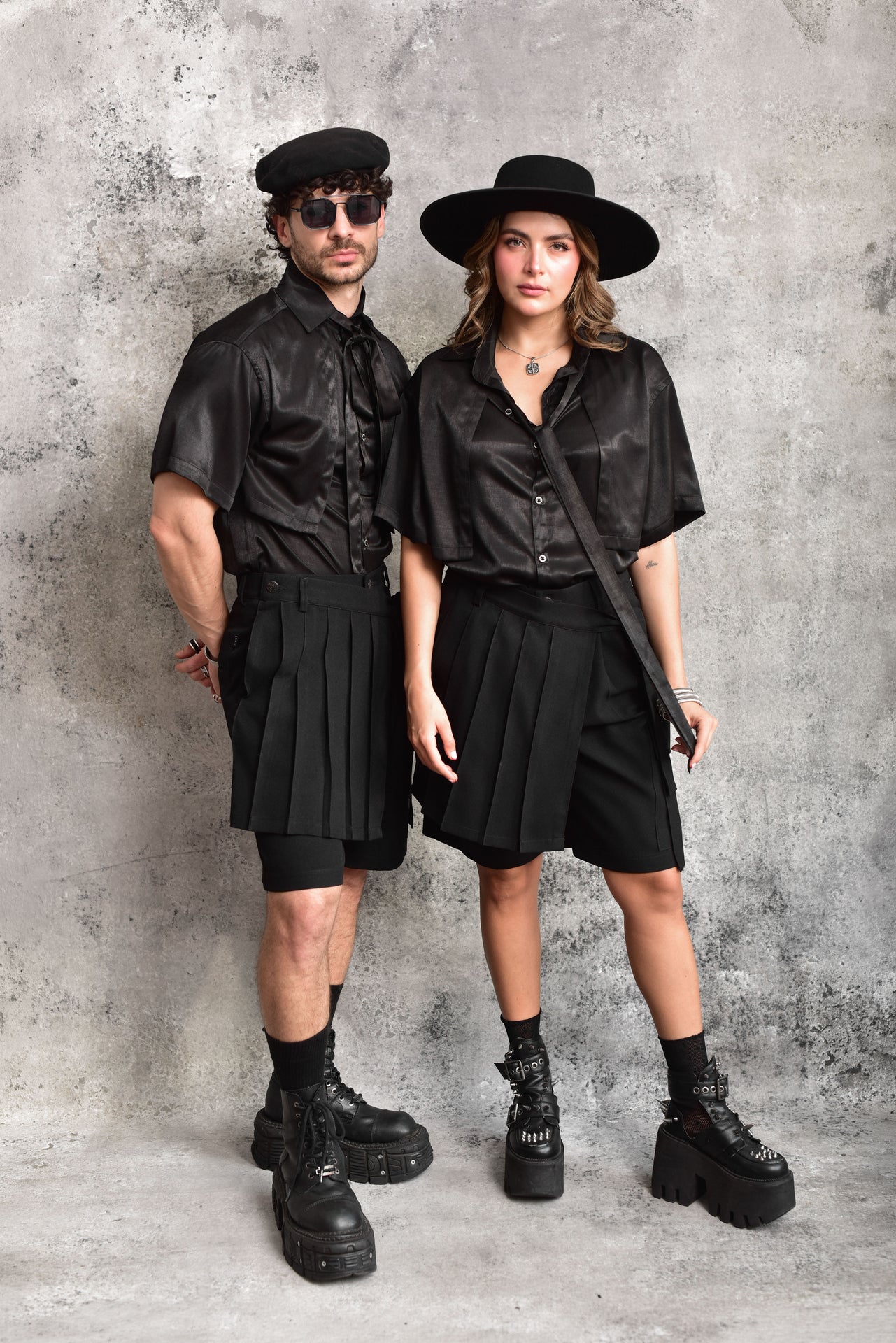 Kamon Pleated Shorts