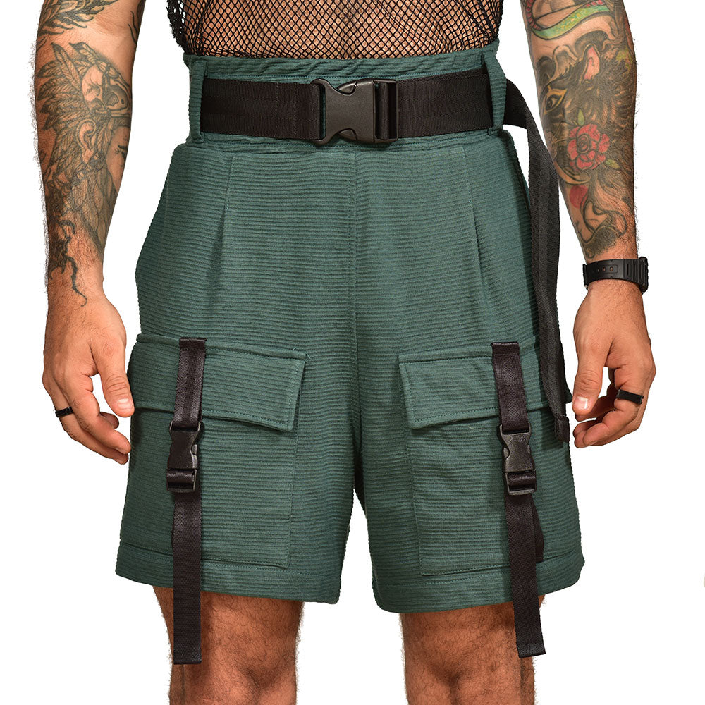 Assassins high waist emerald shorts