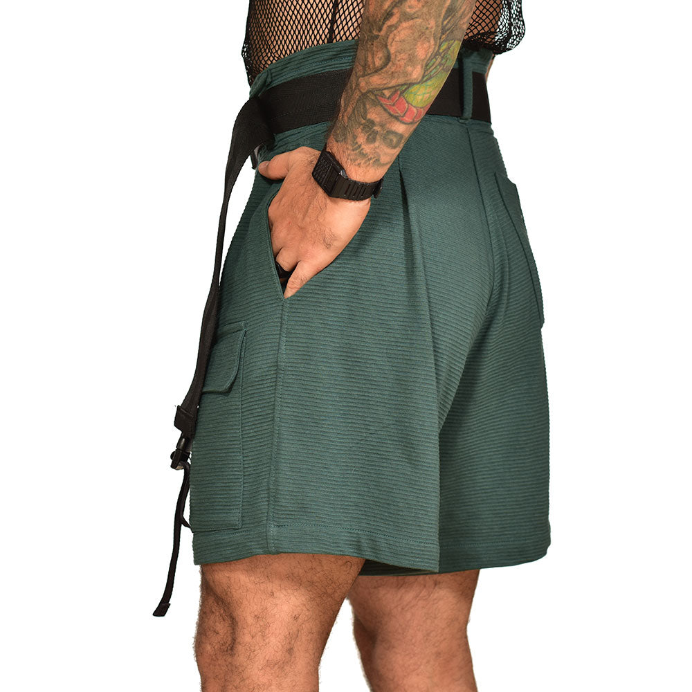 Assassins high waist emerald shorts