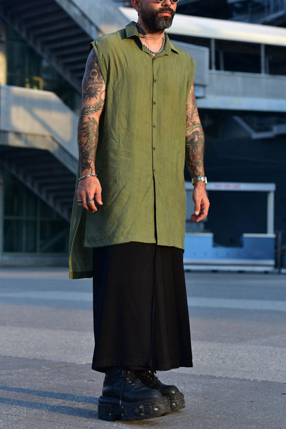 Midori Veil Sleeveless Shirt
