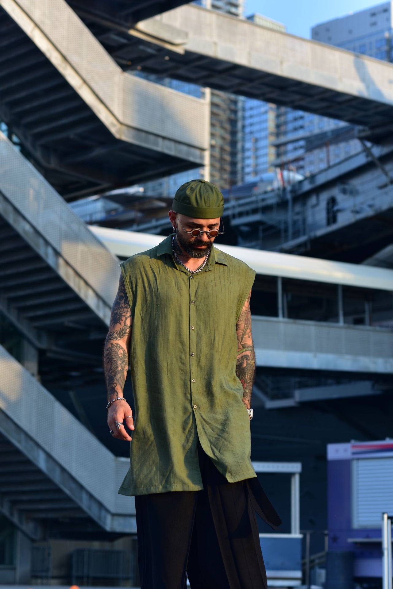 Midori Veil Sleeveless Shirt