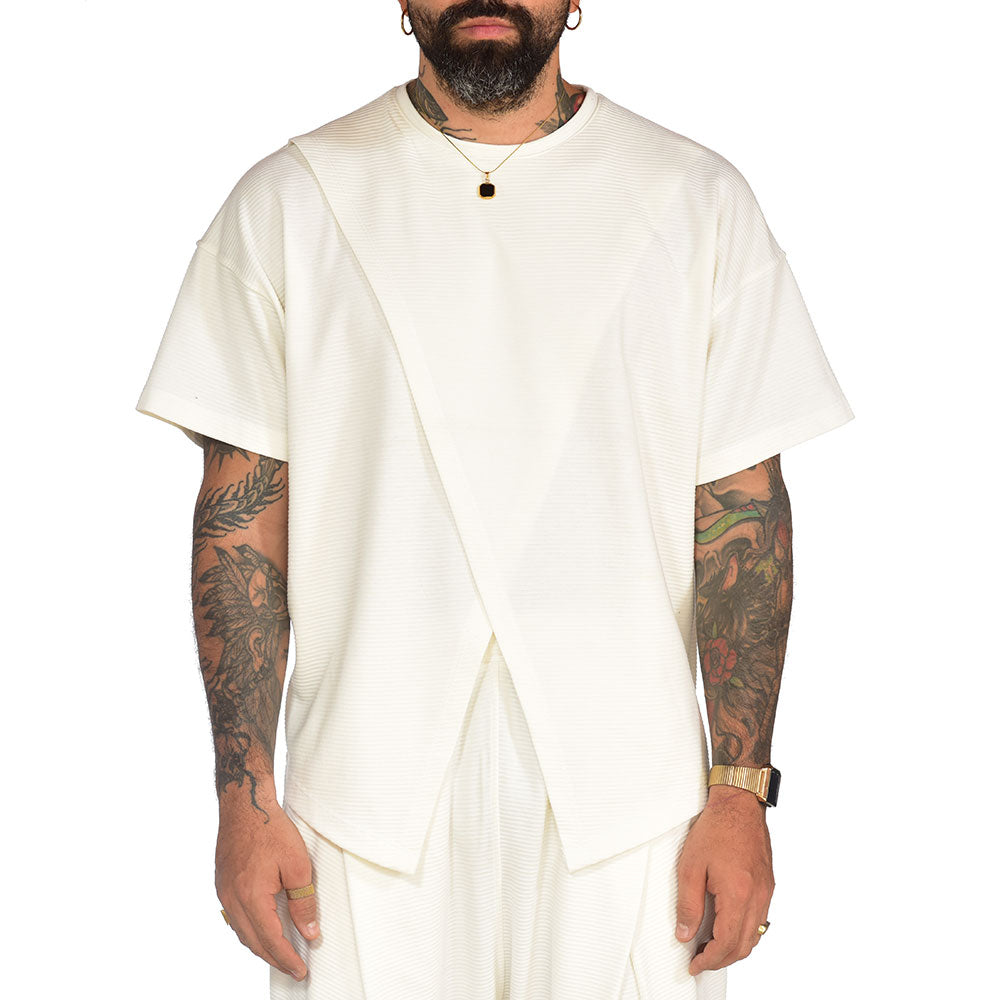 Ivory fighter layering t-shirt