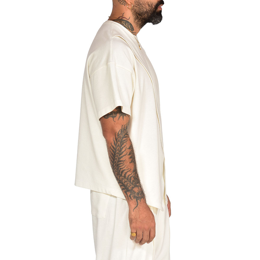Ivory fighter layering t-shirt