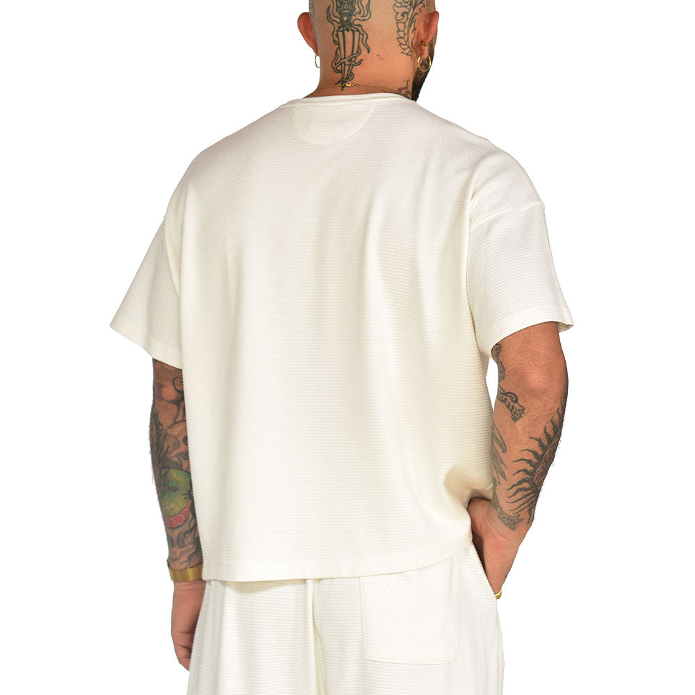 Ivory fighter layering t-shirt