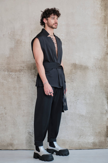 Black verushka kimono