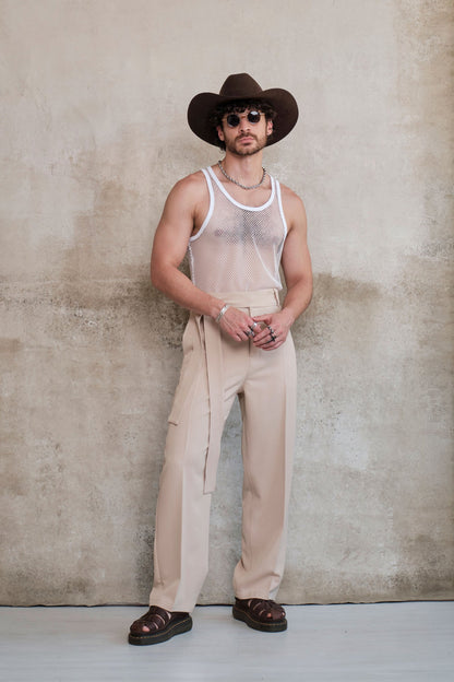 Yohji Tailored Beige Pants