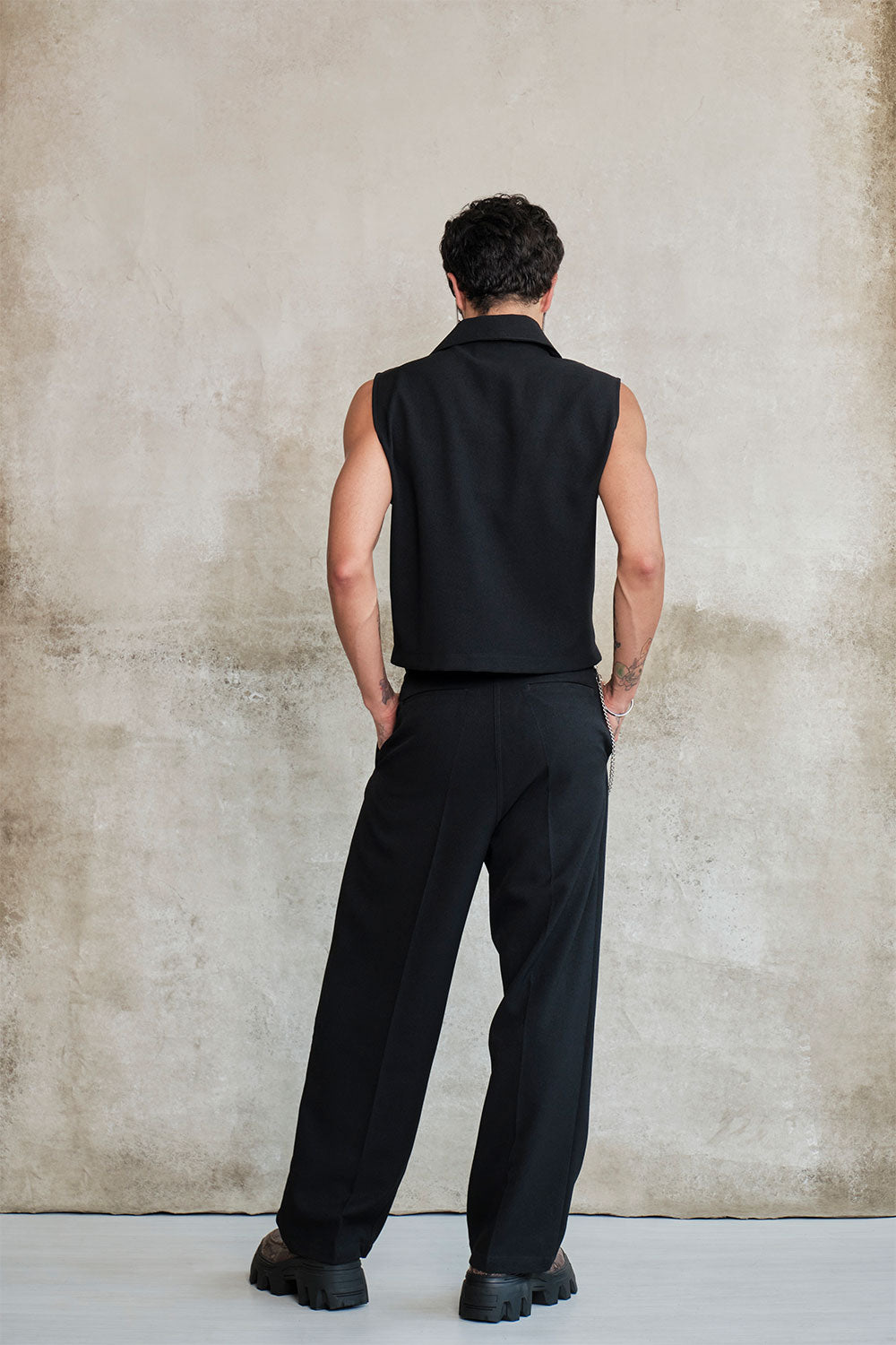 Old money black vest