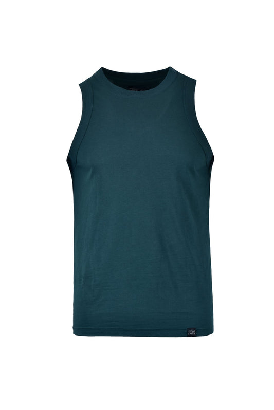 Emerald green sleeveless T-shirt