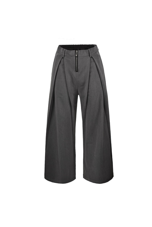 Gray axis pleats pants