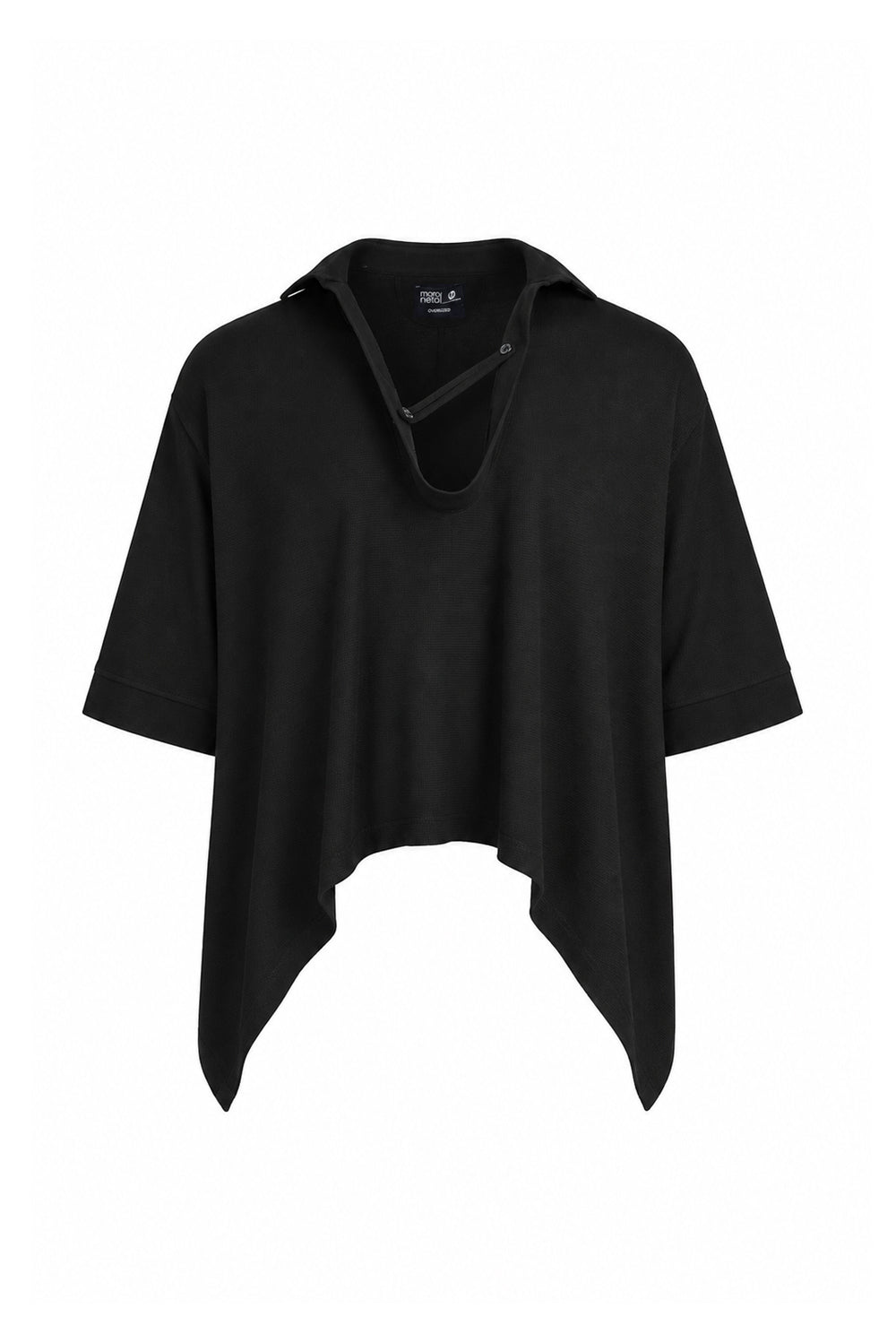 Oversized bat black shirt