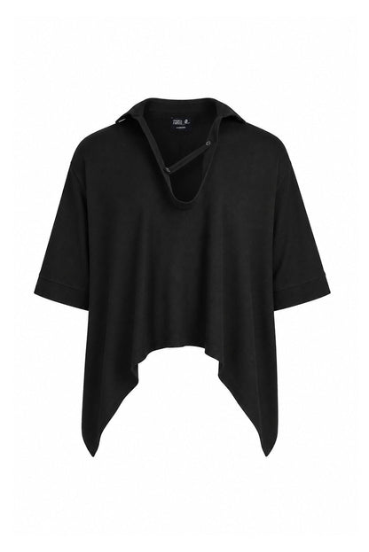 Oversized bat black shirt