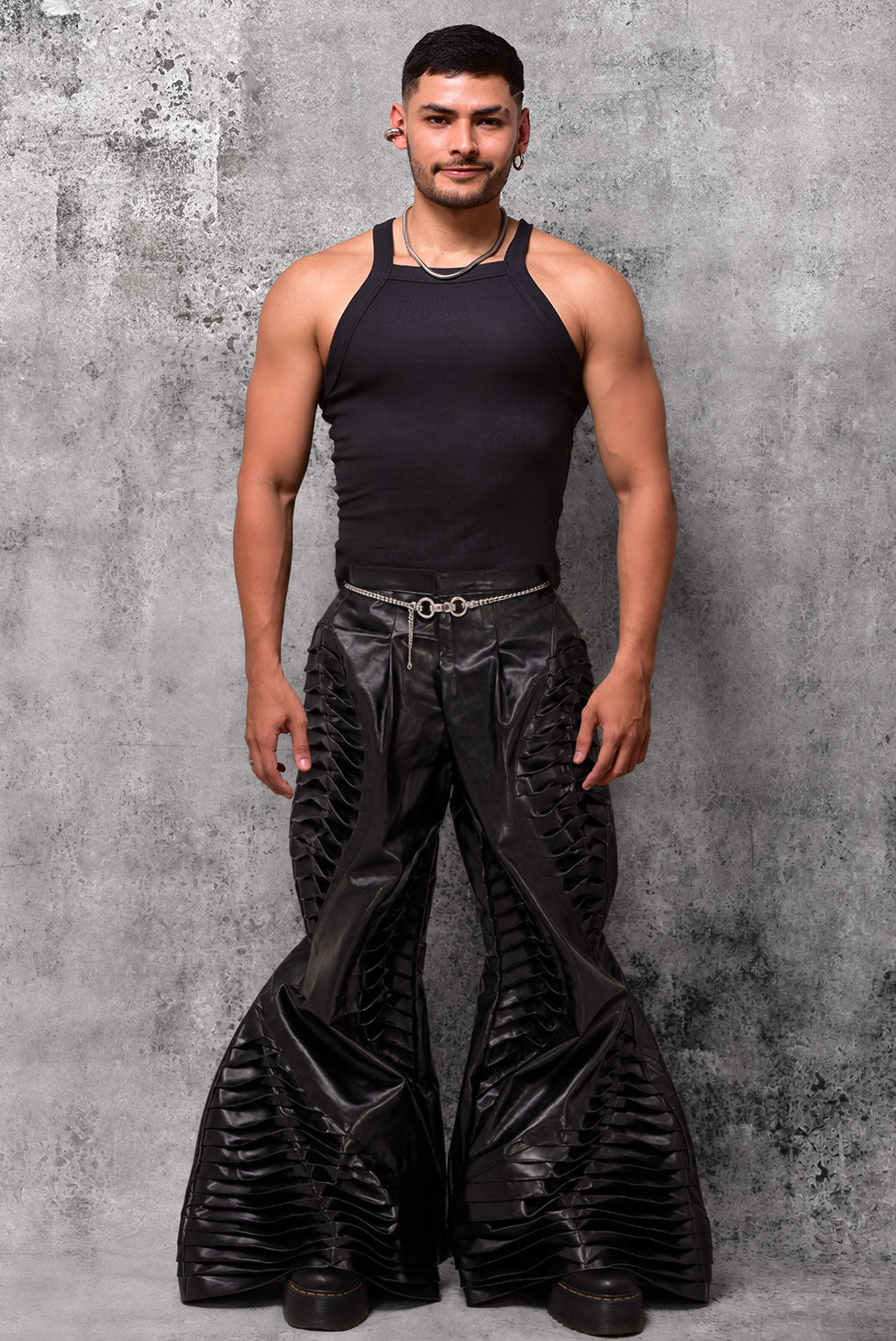 Black Tank top rib