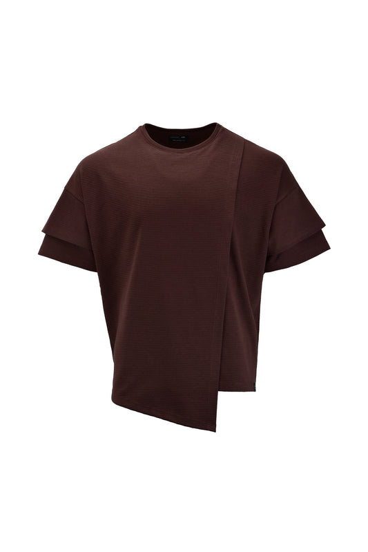 Brown Fighter Layering T-Shirt
