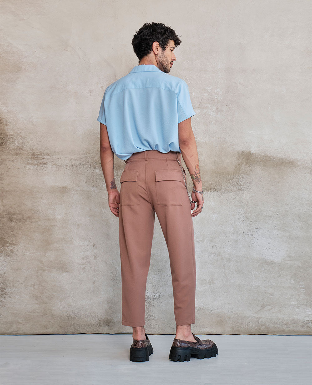 Oversized sky blue oversized blouse