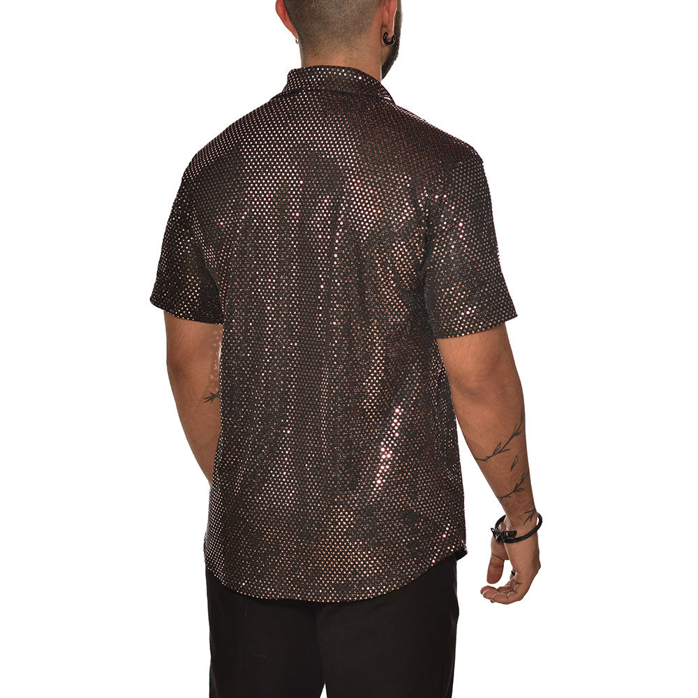 Regular fit sequins shirt