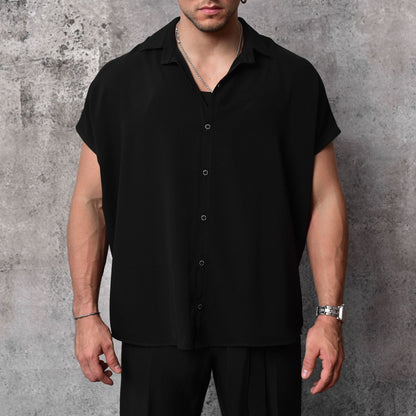 Oversized Batwing black Blouse