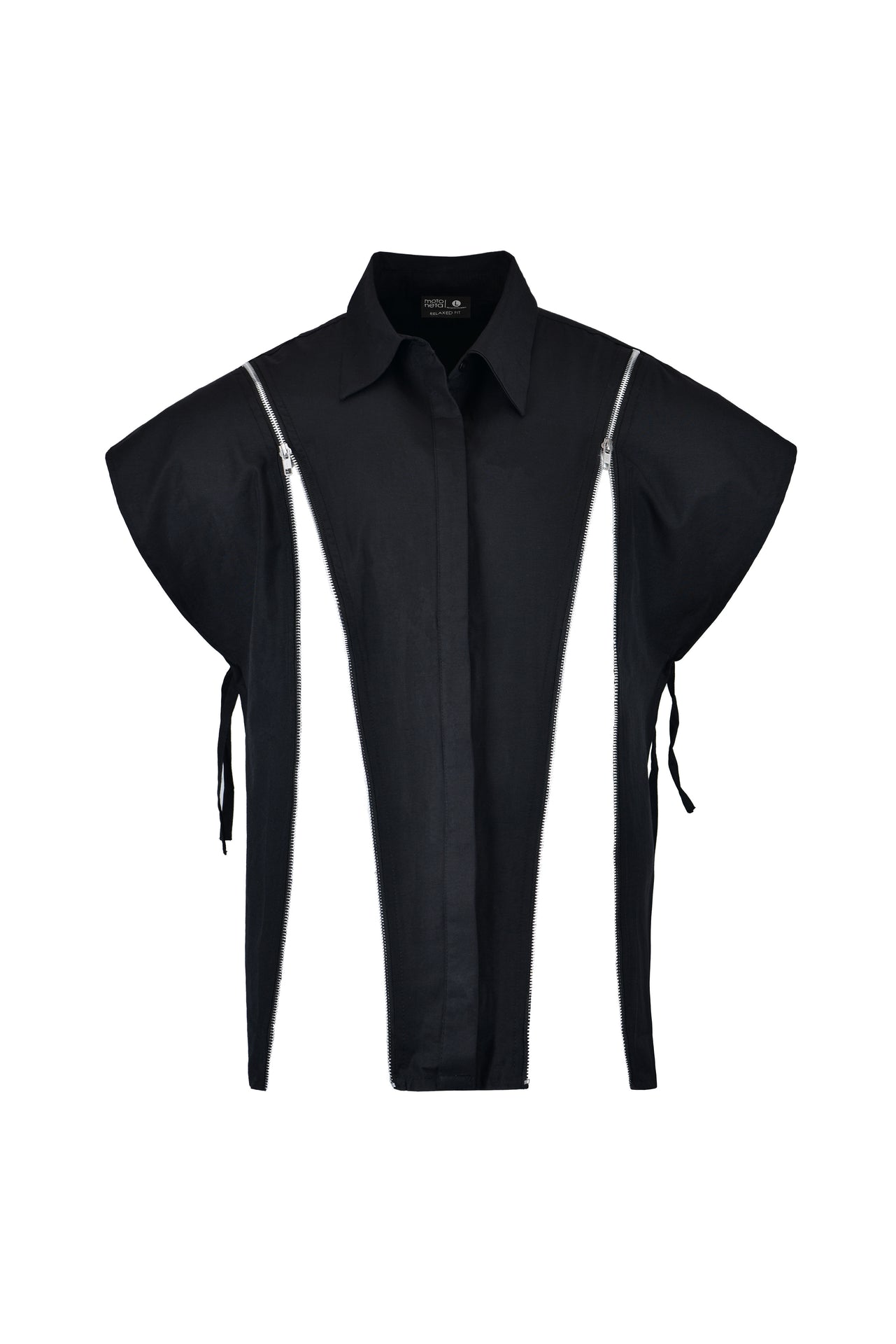 Black double-zip shirt