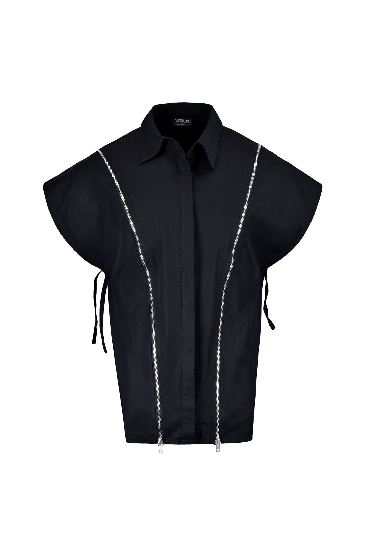 Black double-zip shirt