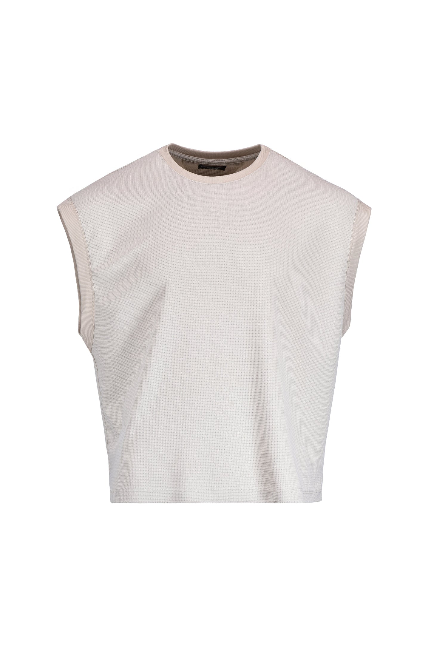Beige triad sleeve t-shirt