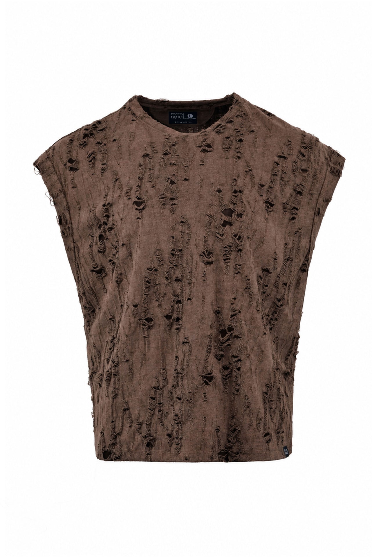Dust Ruin Brown Sleeveless T-Shirt