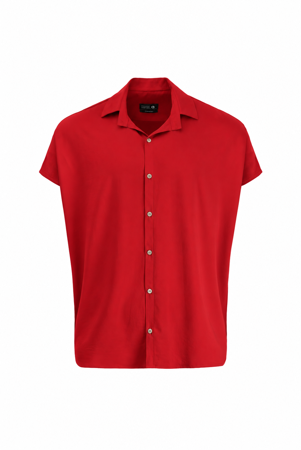 Oversized Batwing Red Blouse
