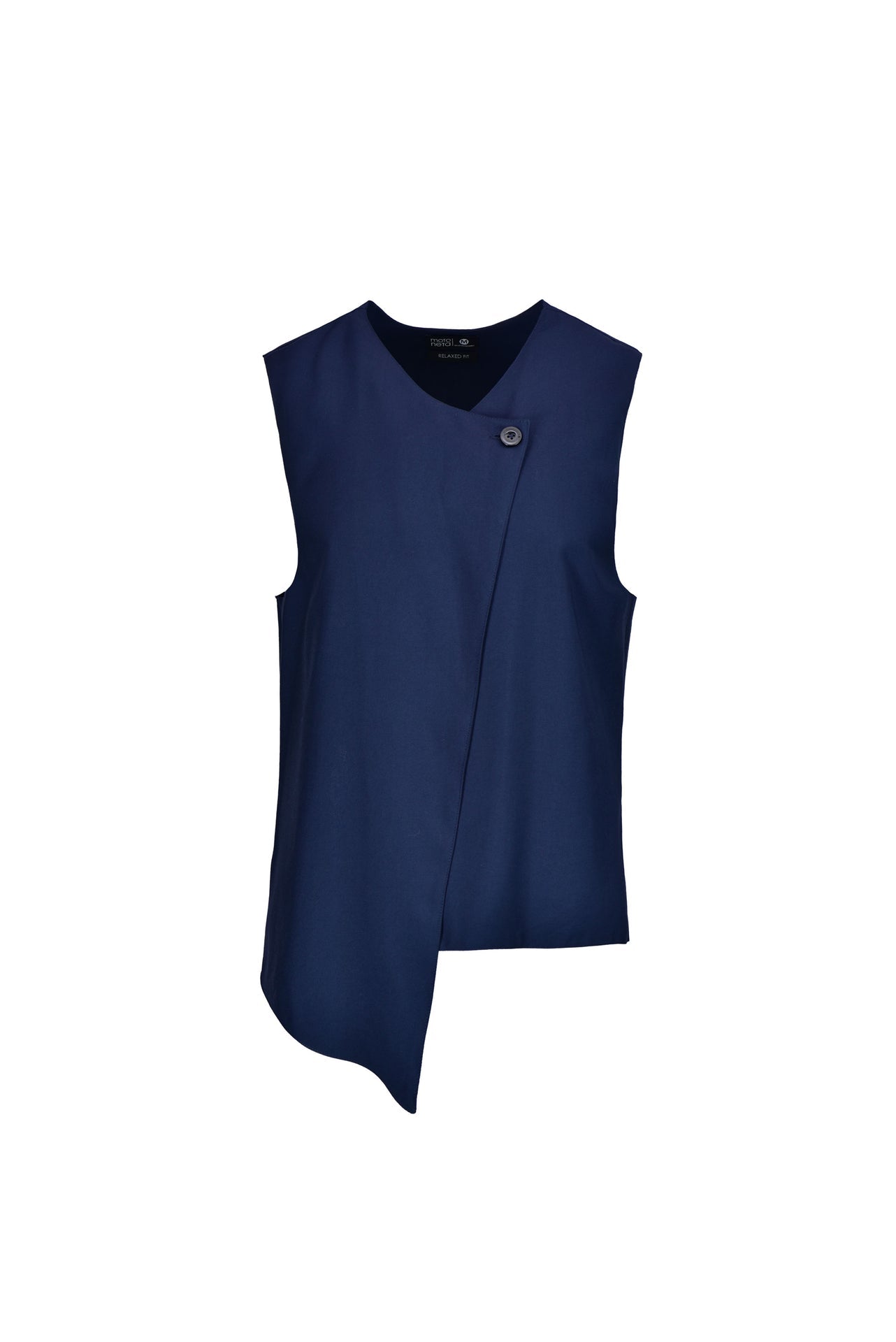 Turquoise asymmetrical vest