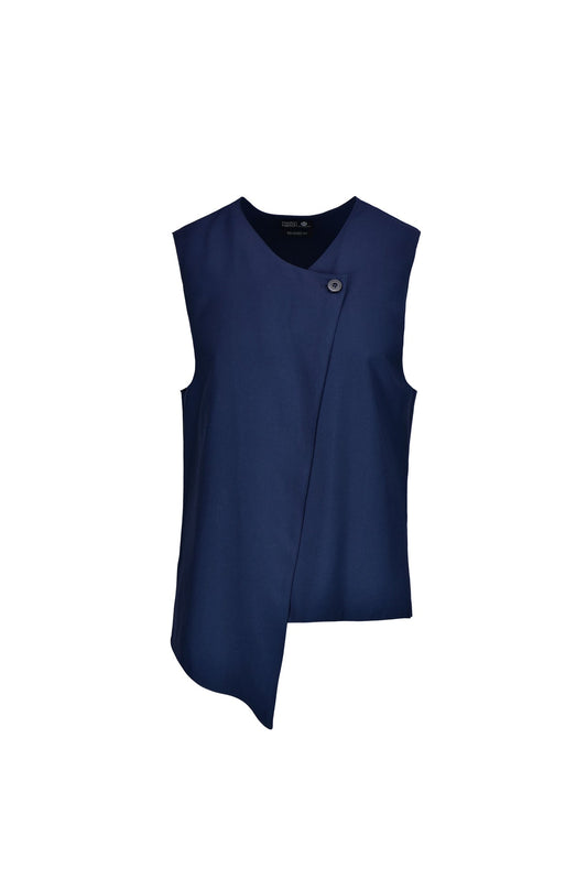 Turquoise asymmetrical vest